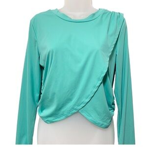 Free people, movement aqua/green crop top
